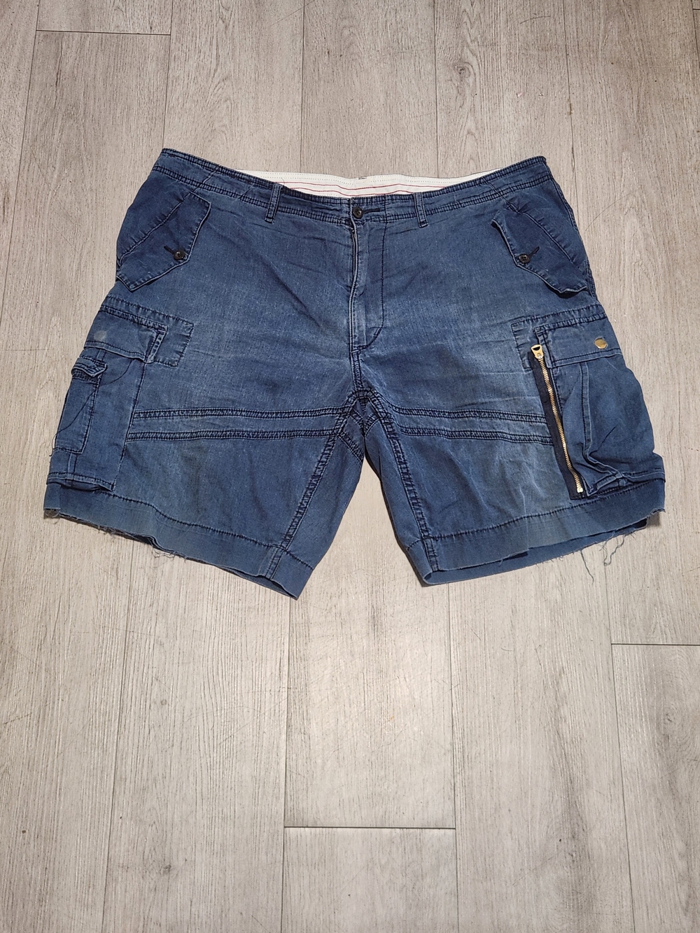 Polo Ralph Lauren Surplus Fit Military Cargo Shorts Faded Blue Mens Sz 40
